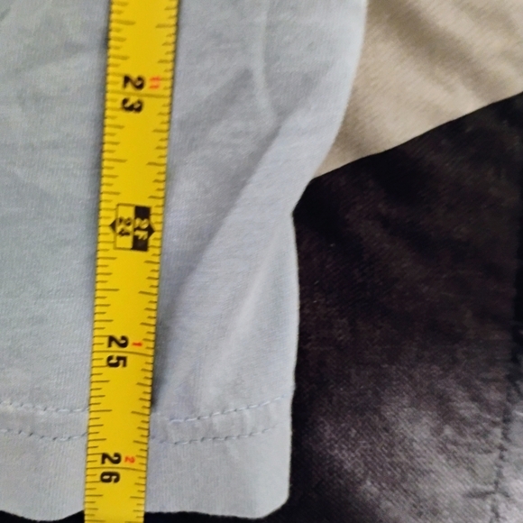 Adidas Men's Sky Blue Tee with Forest Green Logo - Picture 8 of 9